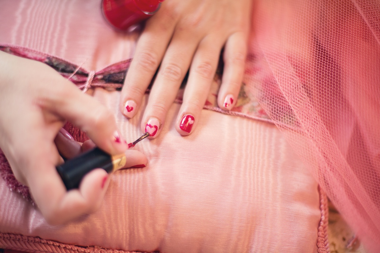 nail polish on carpet